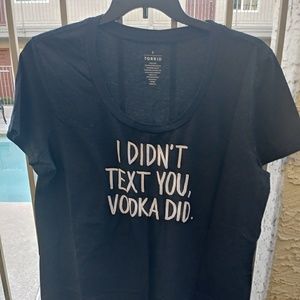 Vodka text tshirt